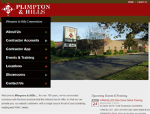 Tablet Screenshot of plimptonhills.com